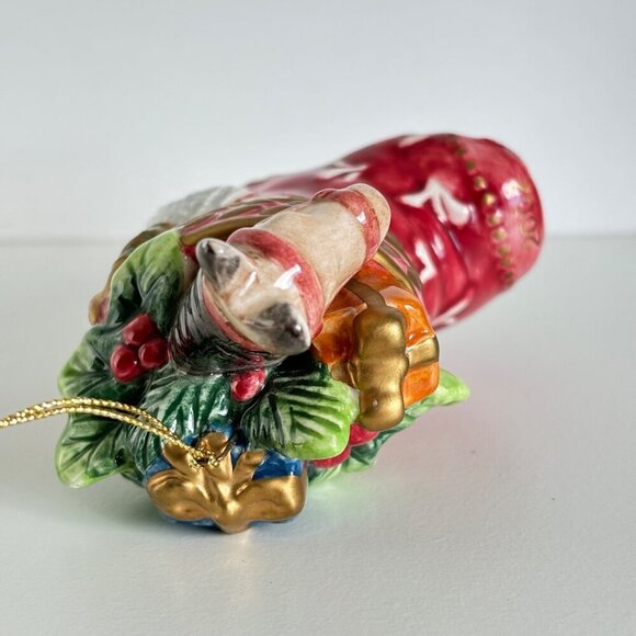 Fitz & Floyd Stocking Ornament Horse 4.5" Gregorian Collection 2002 - Picture 7 of 8